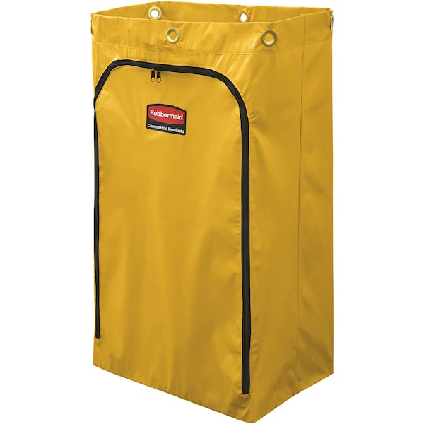 Rubbermaid Commercial Replacement Bag, f/6173-88 Cart, Vinyl, 24 Gal, Yellow RCP1966719 - main